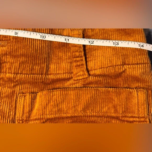 Maeve ANTHROPOLOGIE Colette Caramel Corduroy Wide-Leg Crop Pants Women’s Size 29 - Picture 9 of 12